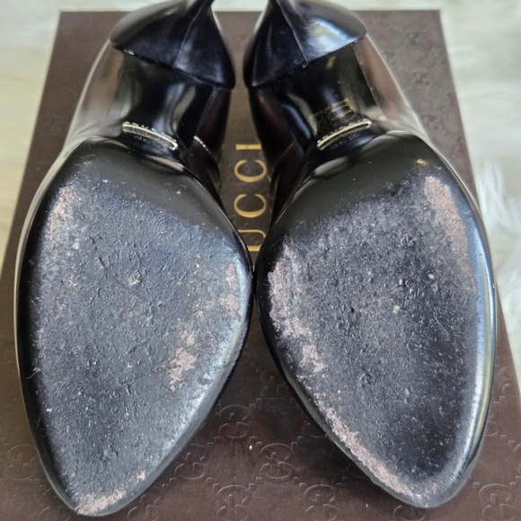 Gucci Metallic Green Patent Leather Muschio Pump - Picture 7 of 7